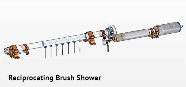 Reciprocating Brush Shower